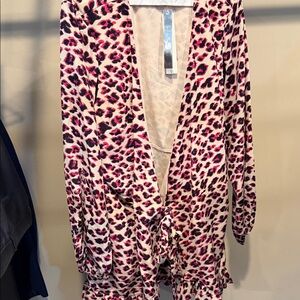 Leopard Print Women's Wrap Dress